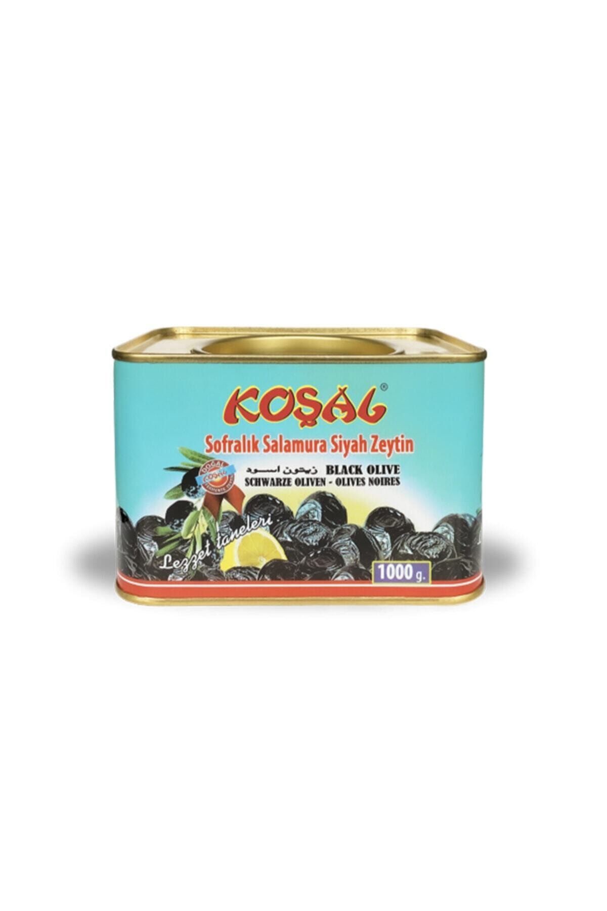 KOŞAL ZEYTİN Koşal Salamura Siyah Zeytin 1000 Gr. (261-290)