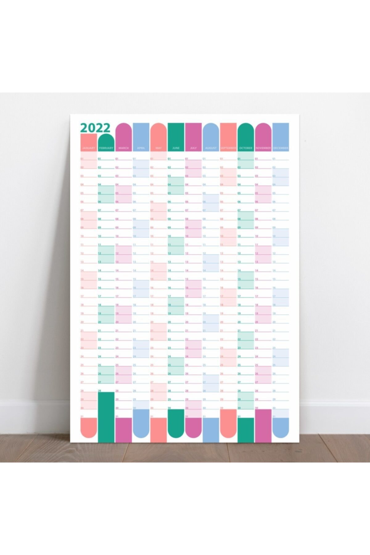 bi'aldım 2022 Yıllık Plan Duvar Takvimi 35x50cm