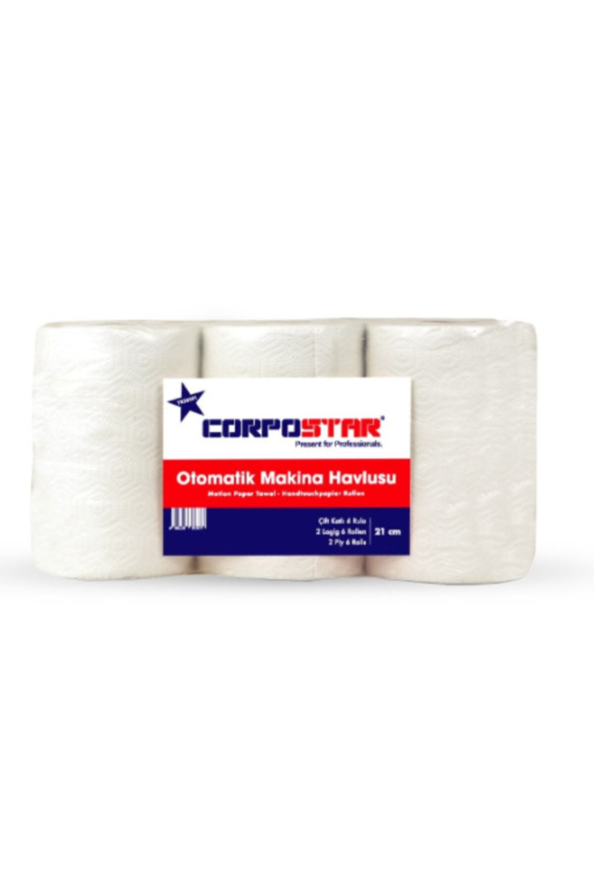 Corpostar Otomatik Makina Havlusu 6'lı