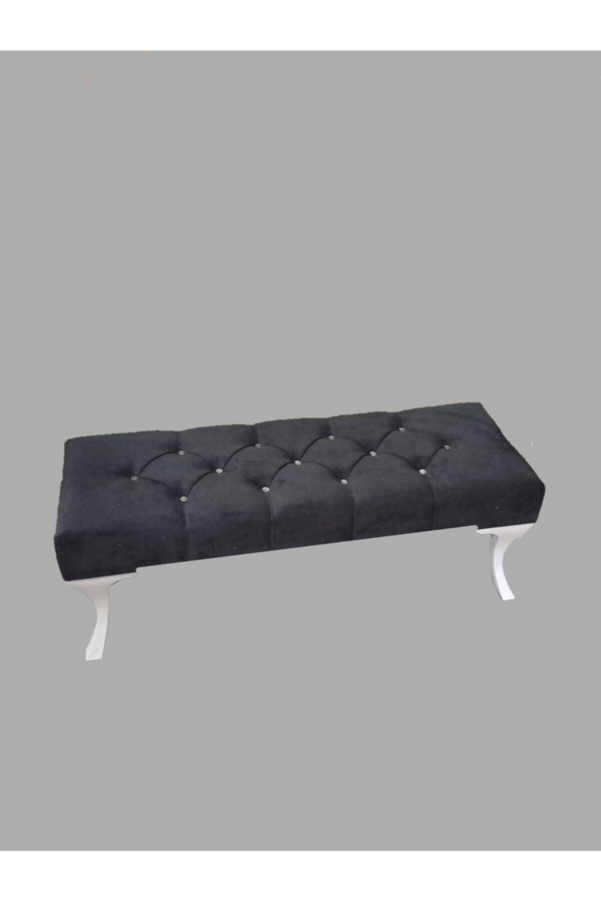 BALTACI MOBİLYA Puf Bench Ayakucu Bank Ağaç Iskeletli 110 Cm Ölçülü Ayak Uzatma Puf Bench Oturak Koltuk Kampanyalı