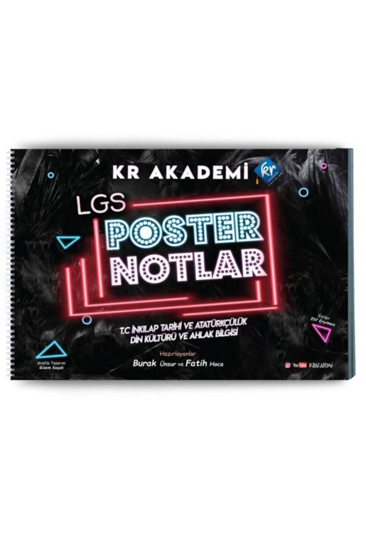 KR Akademi Yayınları 8. Sınıf Lgs Inkılap Tarihi Ve Atatürkçülük Din Kültürü Ve Ahlak Bilgisi Poster Notları