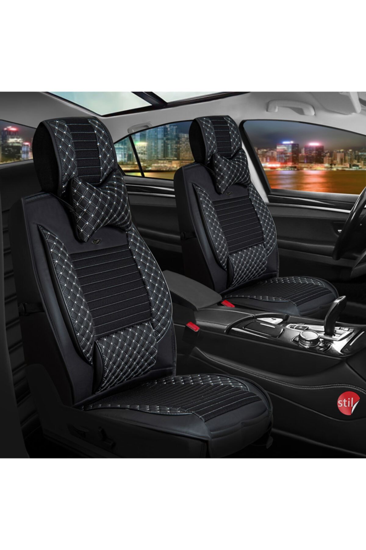 Stil Fiat Egea Sedan Lüks Deri Oto Koltuk Kılıfı Ön/arka Set