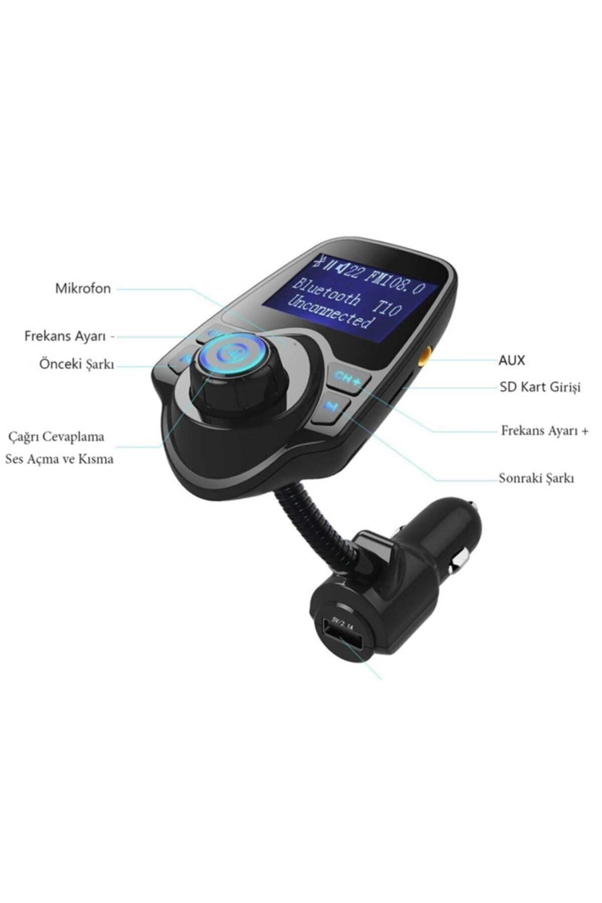 Otom T10a Bluetooth Araç Kiti Fm Usb Fm Transmitter