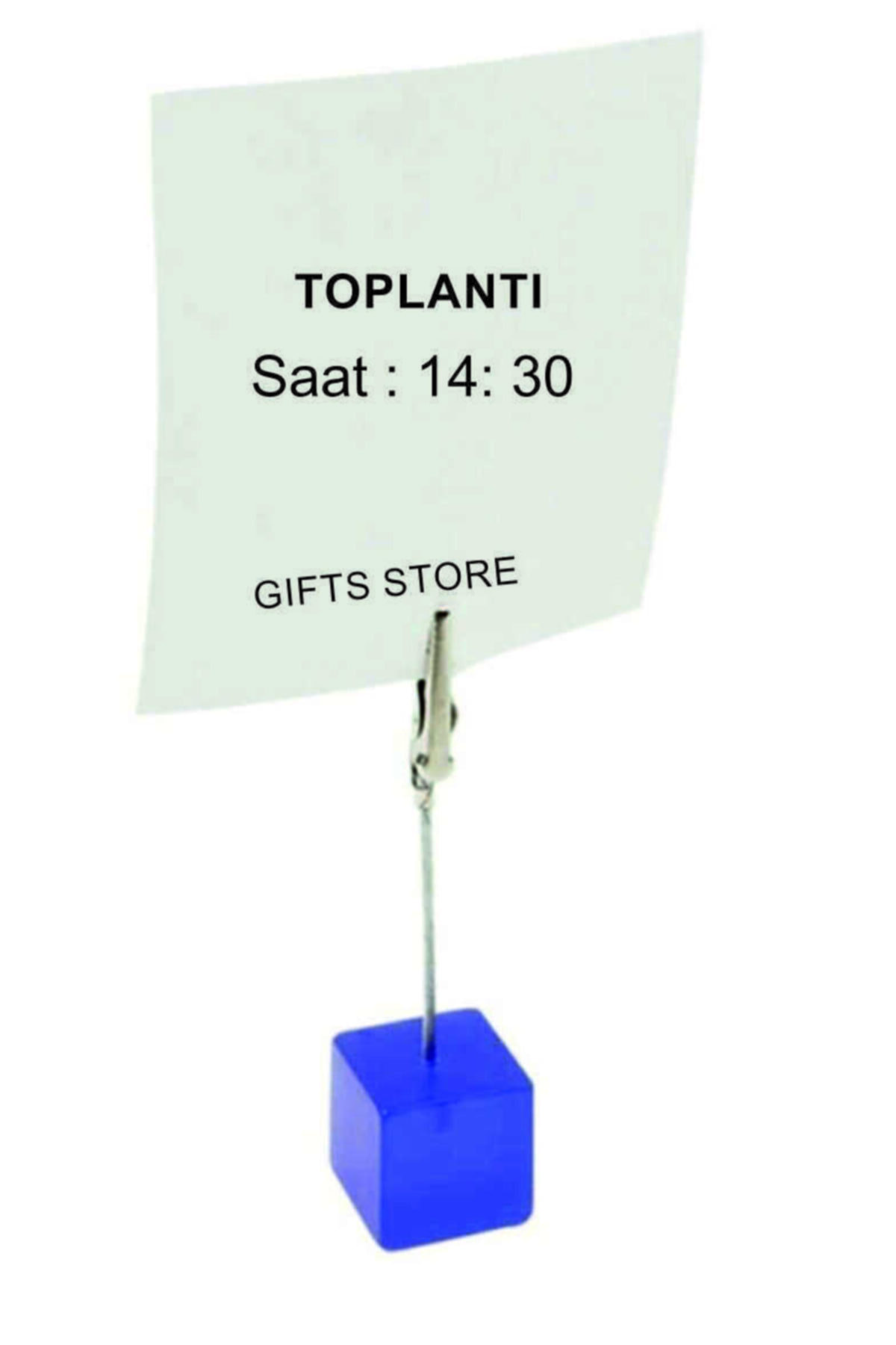 GIFTS STORE Küp Not Tutacağı Mavi ( Masa Üstü Küp Not Tutacağı )