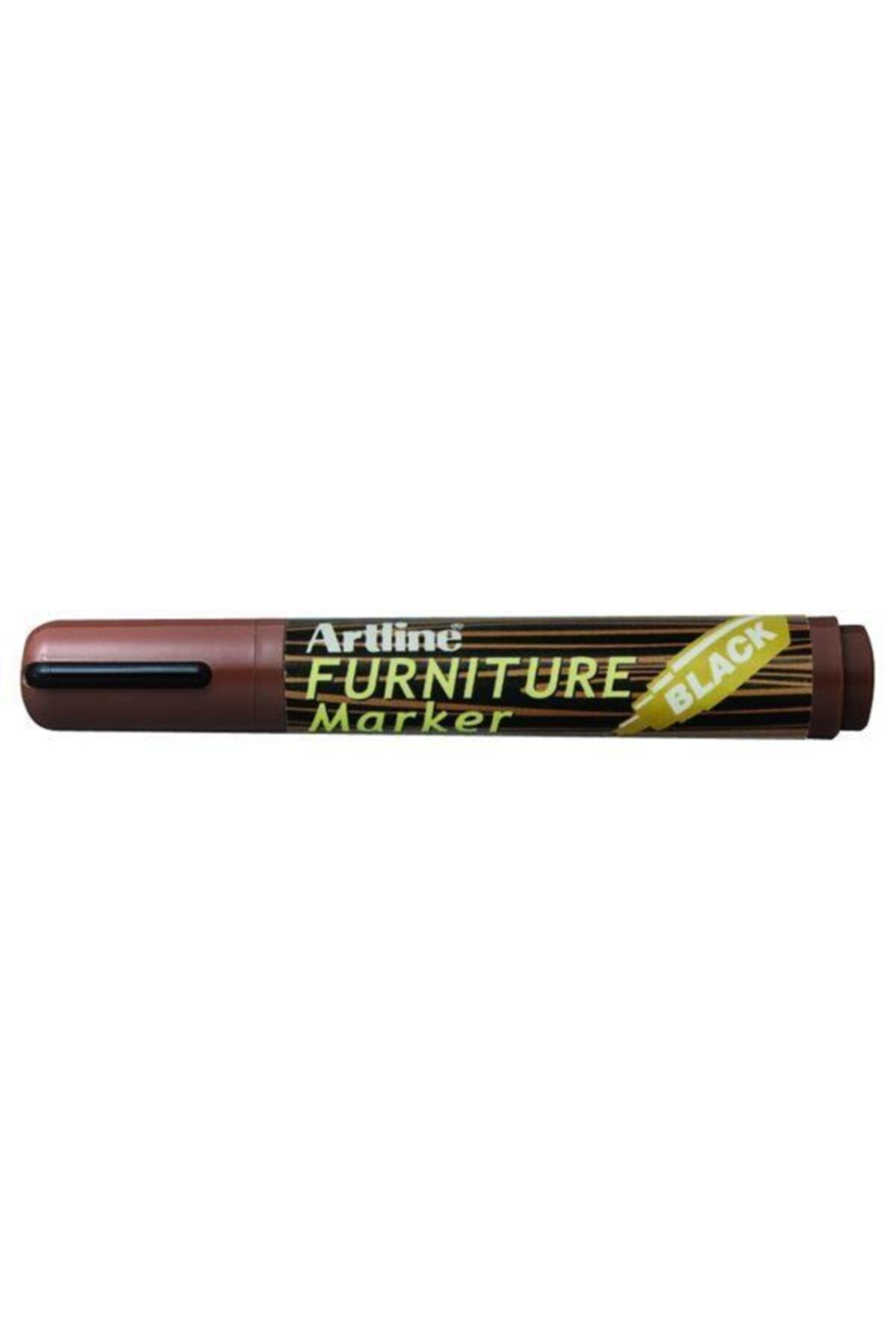 artline Rötuş Kalemi Siyah/ Mobilya Markörü Kesik Uç:2,0-5,0mm Siyah