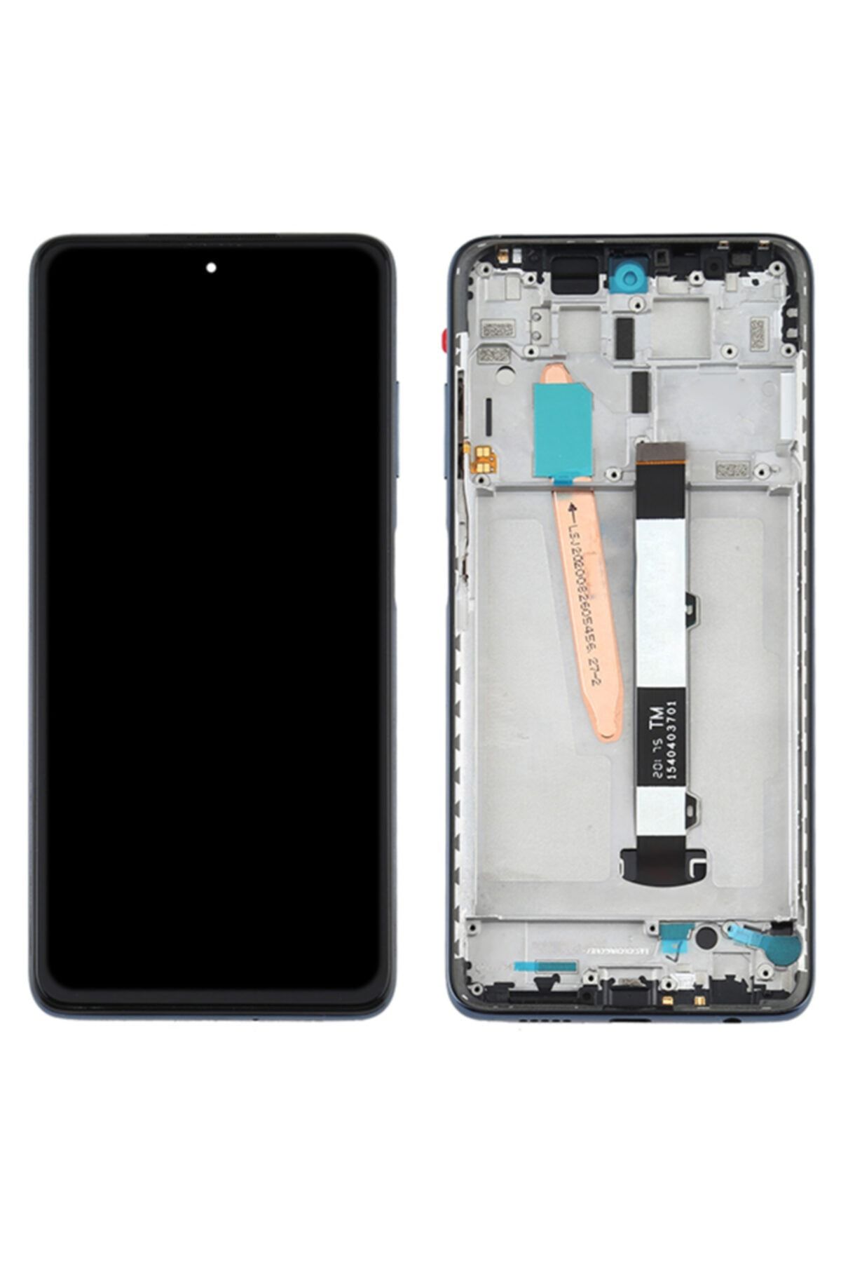 Ally Mobile Xiaomi Poco X3 - Poco X3 Nfc Lcd Ekran Dokunmatik Touch Çıtalı Full-gri