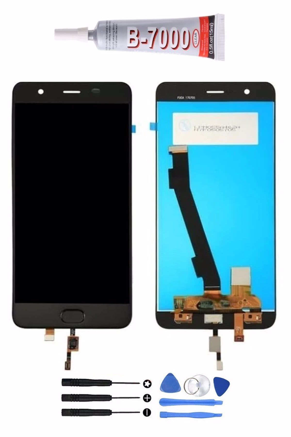 TURANTECH Xiaomi Mi Note 3 Lcd Ekran Dokunmatik Full Çıtasız Orjinal Ebatında Hometuş+set Hediyeli Siyah Renk