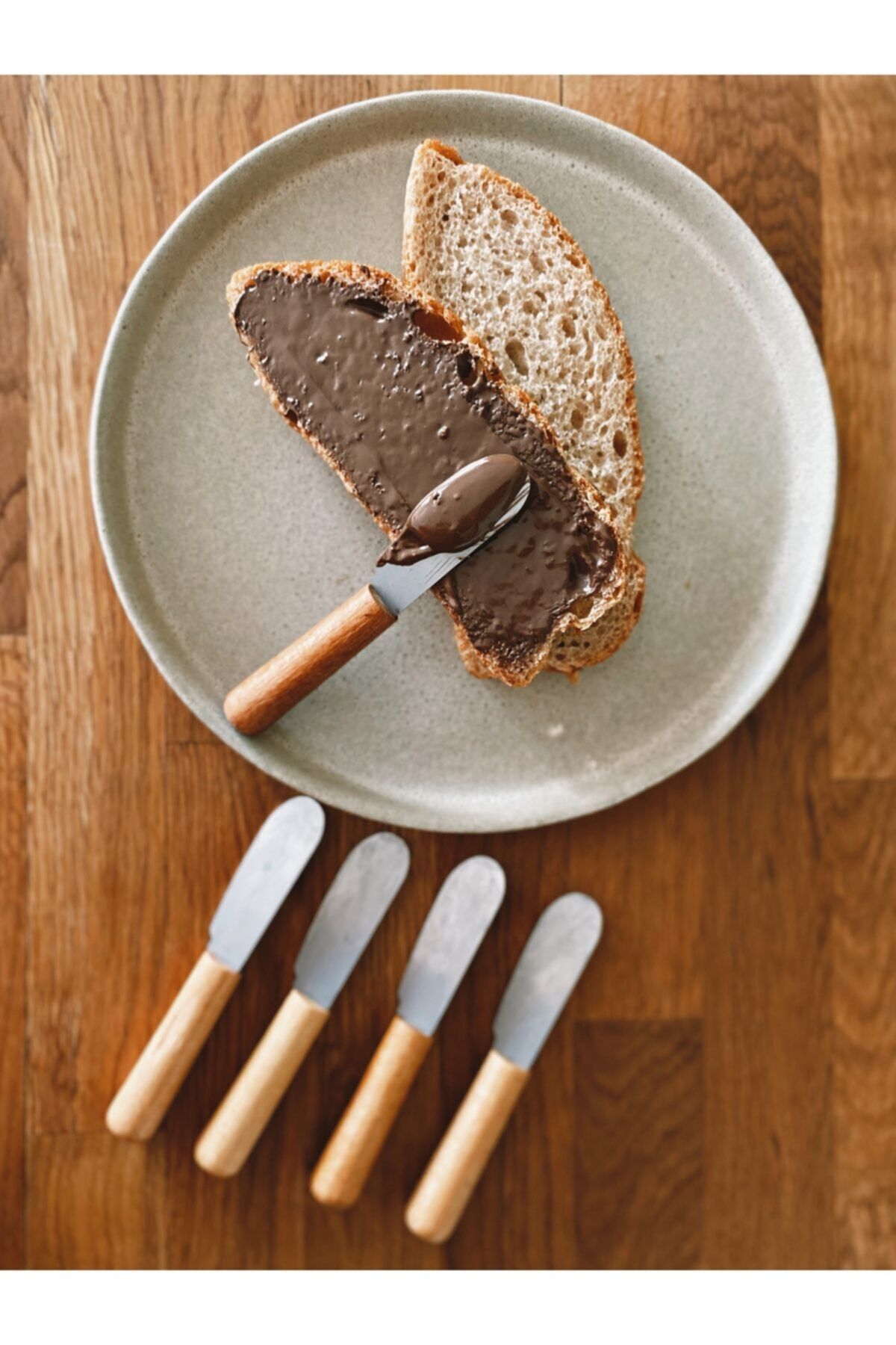 Harmoni Home Bambu Saplı 6'lı Mini Tereyağ Nutella Kahvaltı Bıçağı