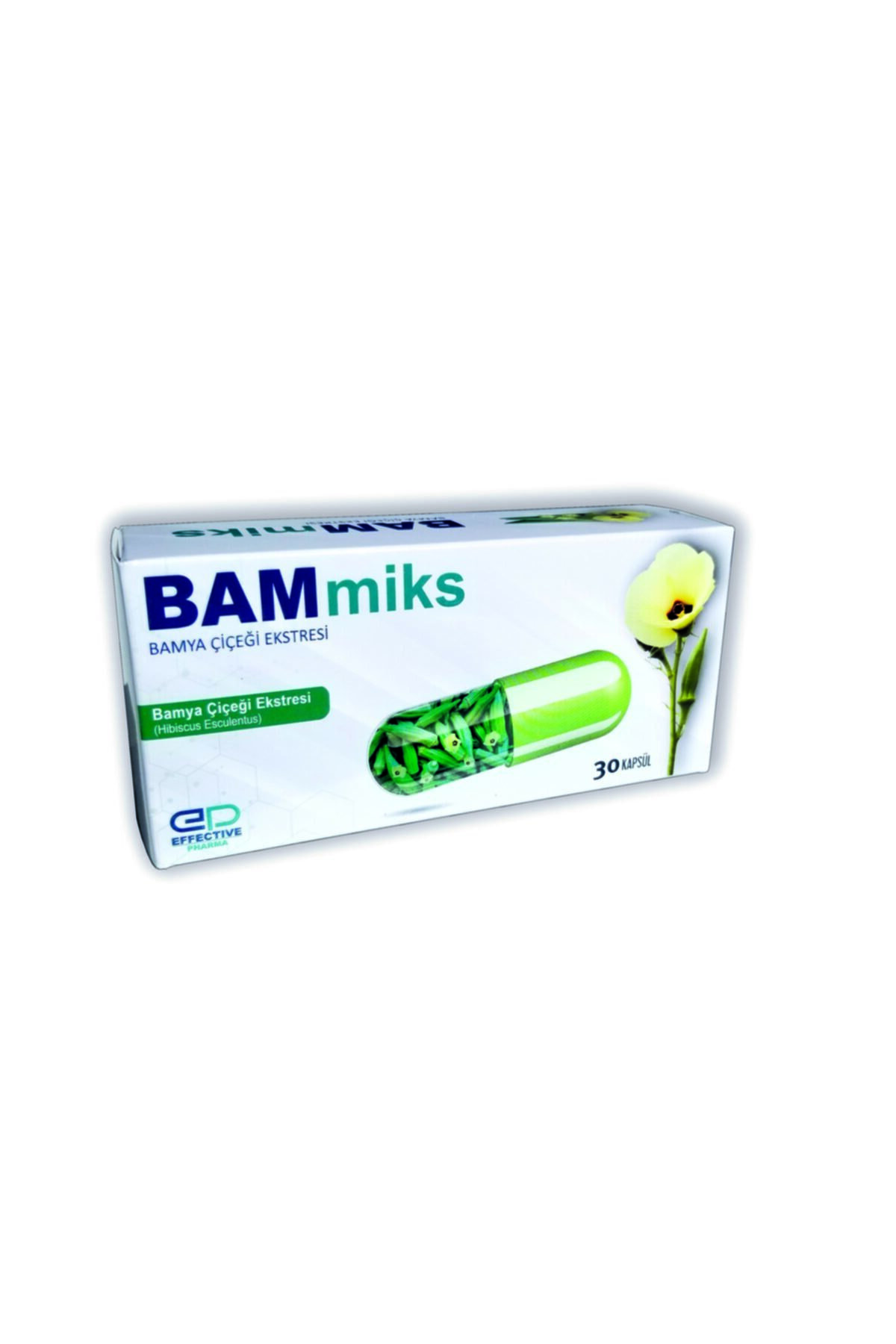 EFFECTIVE PHARMA Bammiks Bamya Tohumu ( Bamya Çiçeği ) Ekstresi ( Hibiscus Esculentus ), Akgünlük Ekstresi