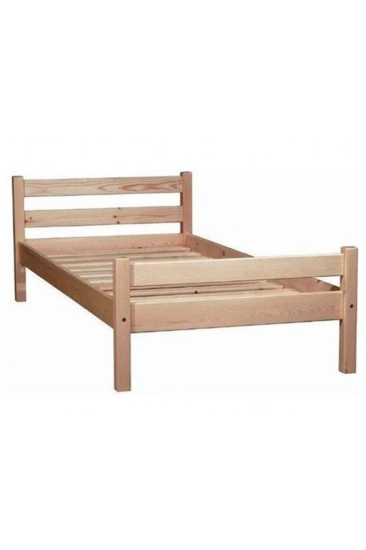 zerkaconcept Sedir Masif Doğal Ahşap Karyola Ithal Çam 100*200