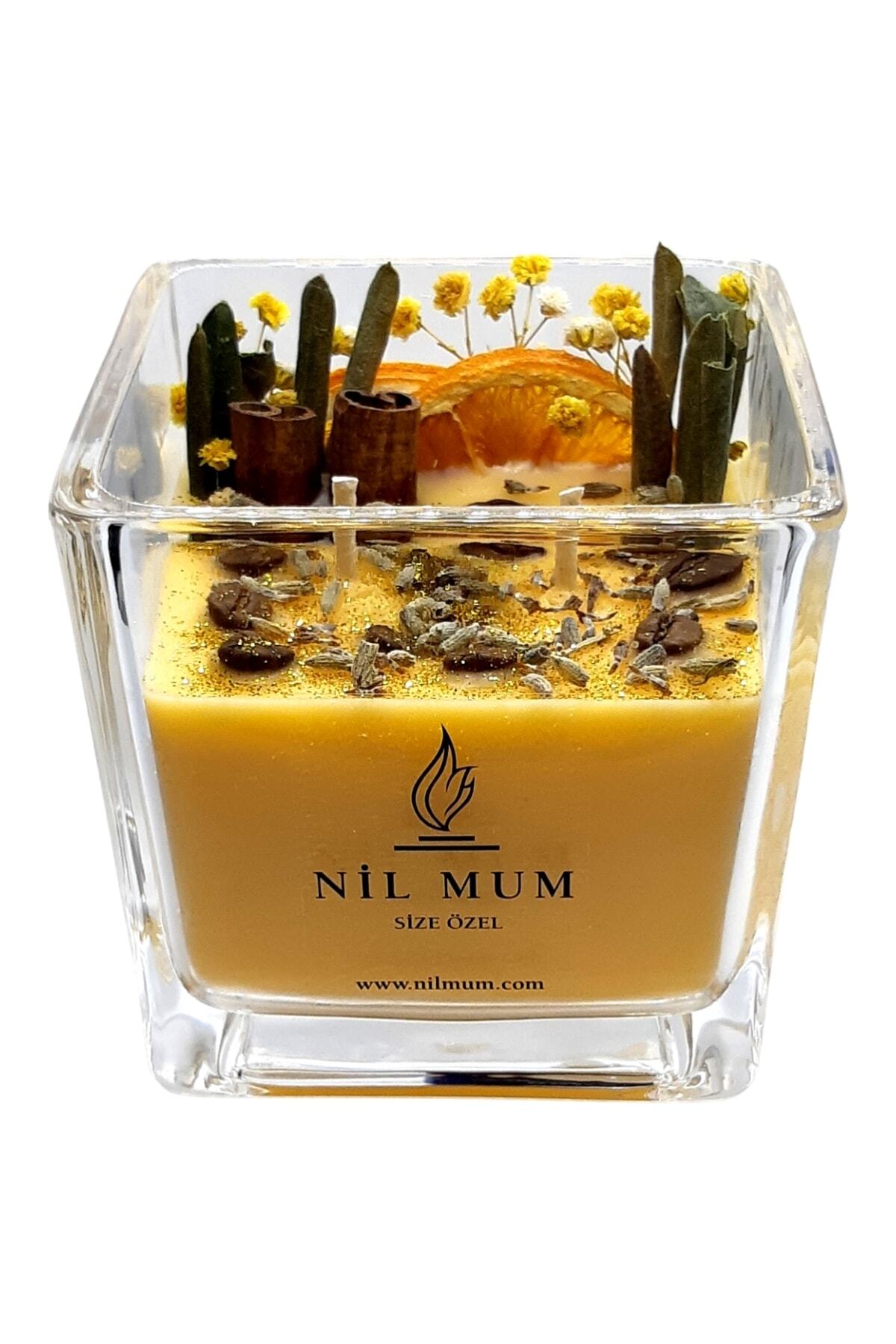 Nil Mum Sonbahar Esintisi Portakal Kokulu Mum 530 Gr.