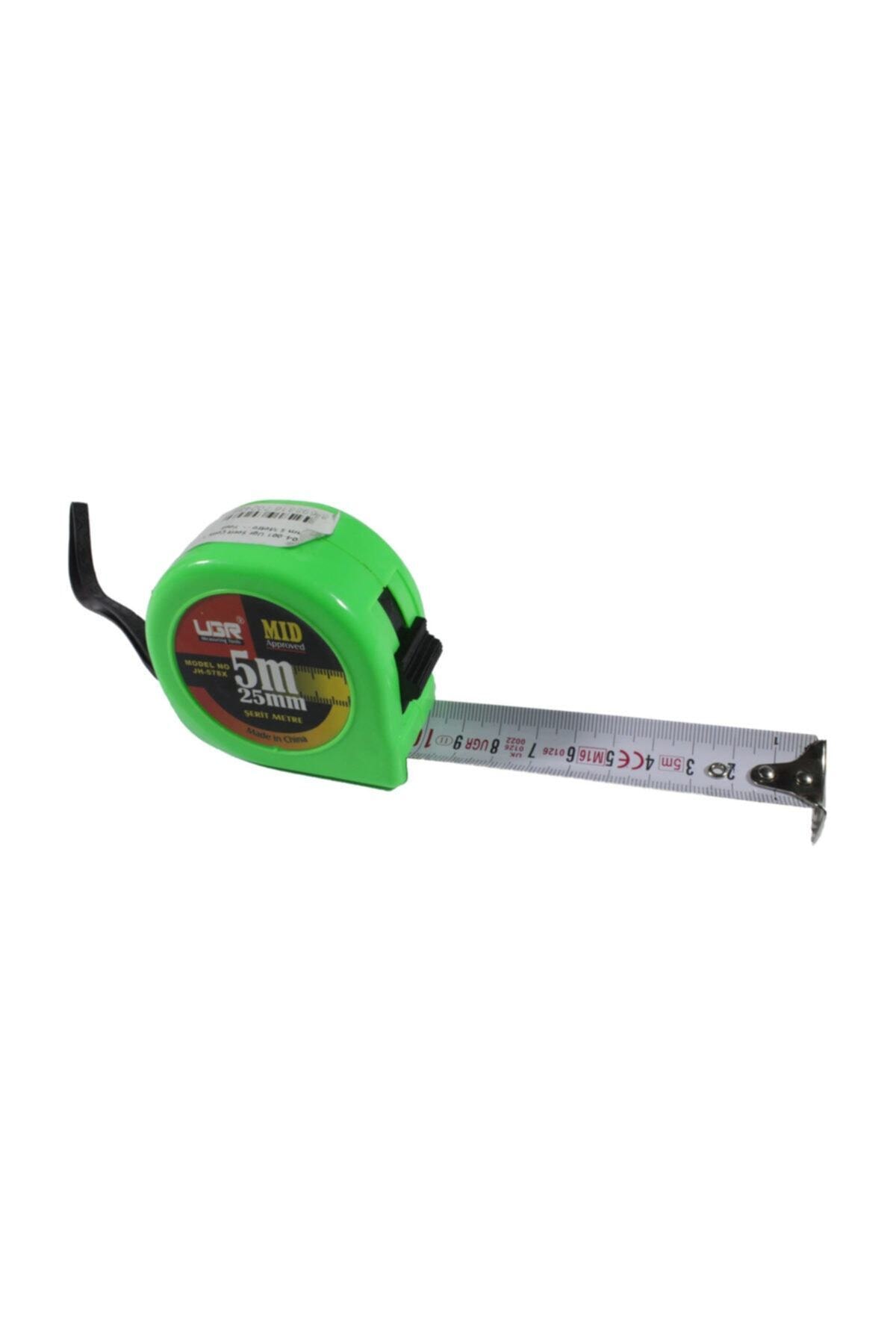 UGR Şerit Çelik Metre 25 Mm 5 Metre Mıknatıslı Yeşil