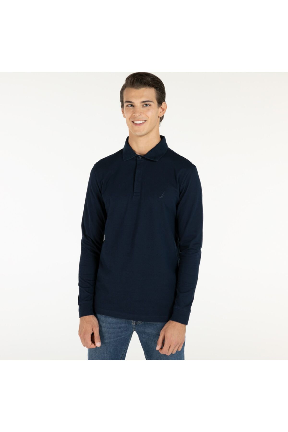 Nautica Nautıca Erkek Slim Fit Lacivert Polo