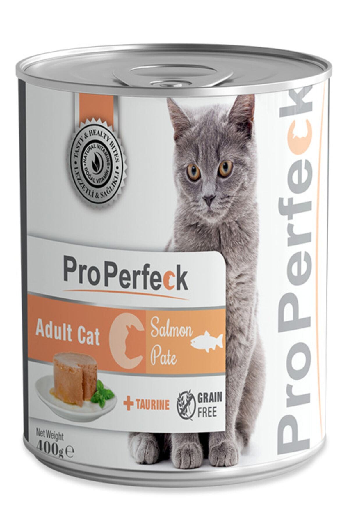 pro perfeck Somonlu Tahılsız Taurinli Ezme Kedi Konservesi 400gr