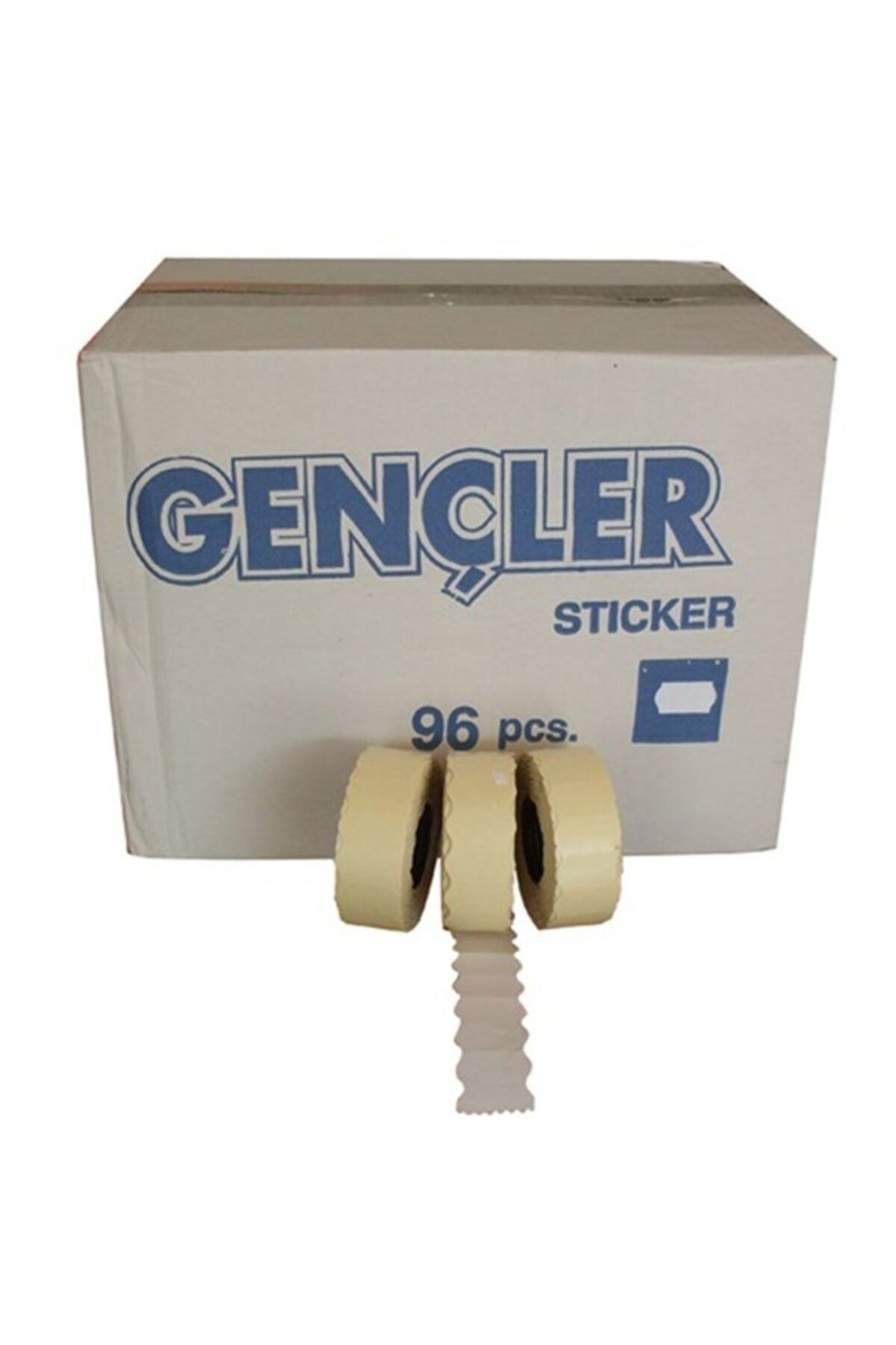 Gençler Etiketleme Makinesi Düz Beyaz 2 No Etiket 96adet