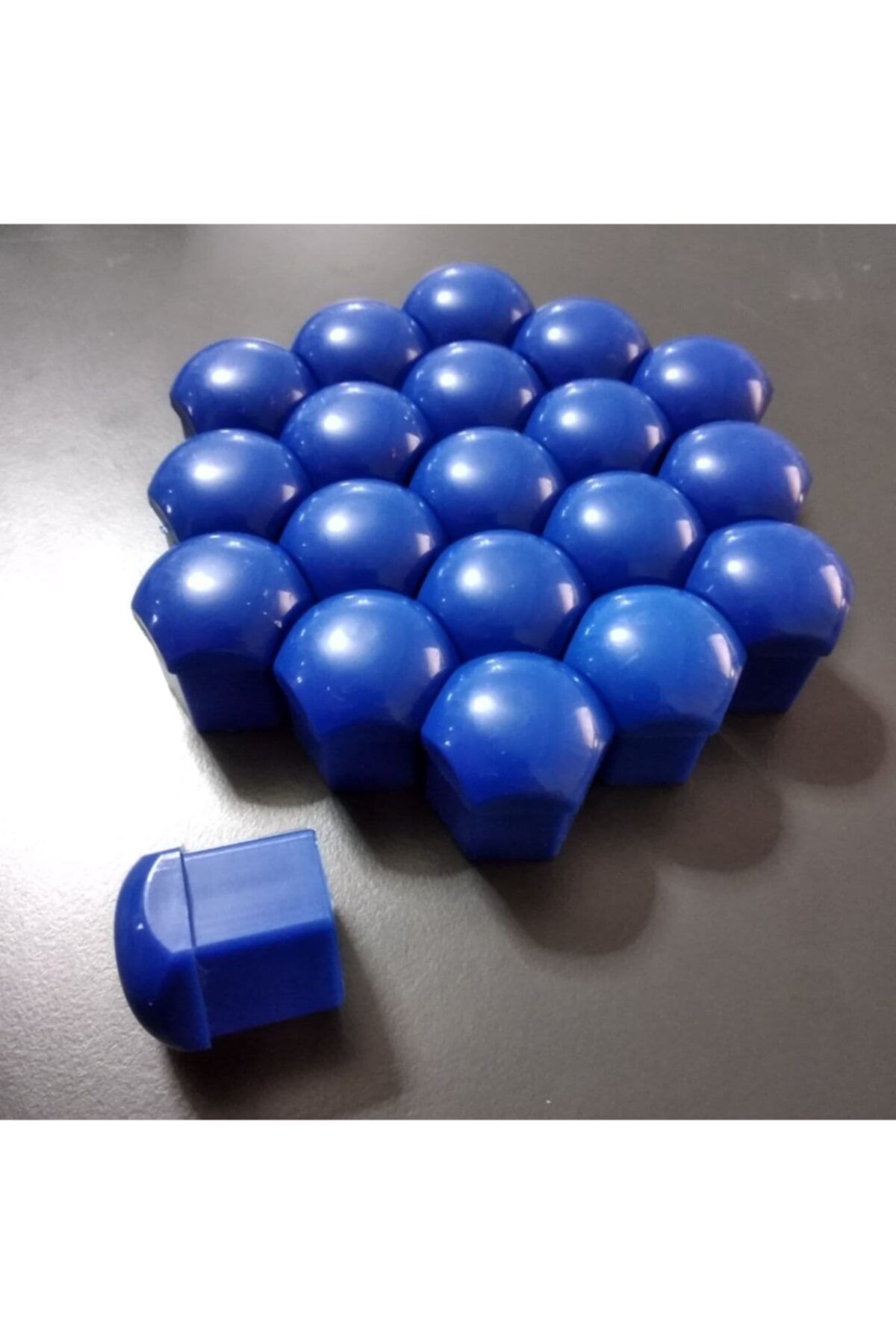 Compax Bijon Kapağı Takım 17 Mm Mavi Bijon Kapak Set 20 Adet