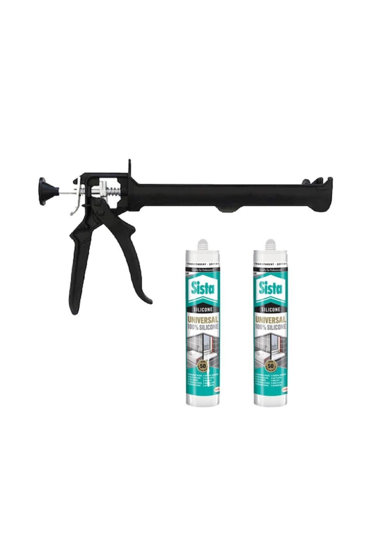 Firstmaster Metal Silikon Tabancası Ve 2 Adet Şeffaf Silikon Set
