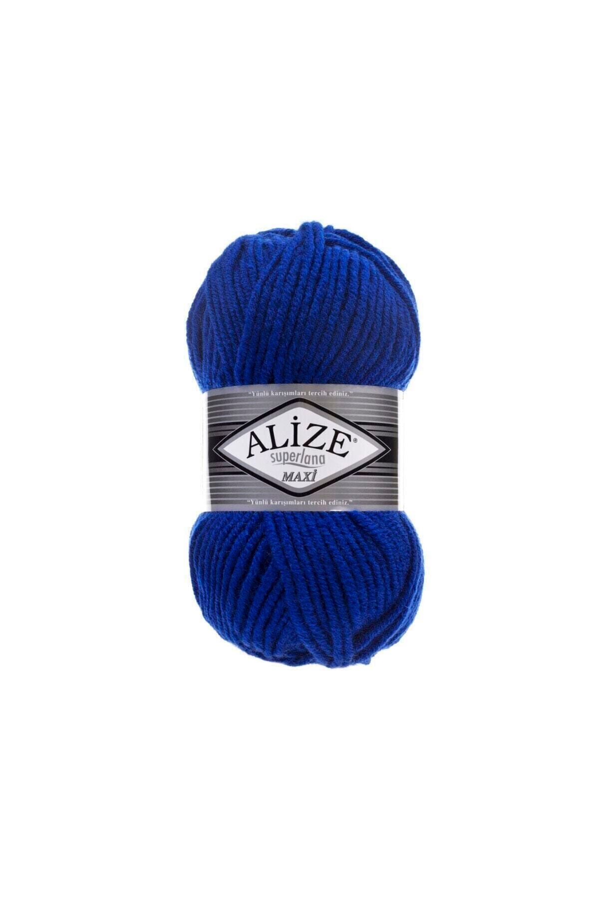 Alize Süperlana Maxi Kalın El Örgü Ipi 141 Saks