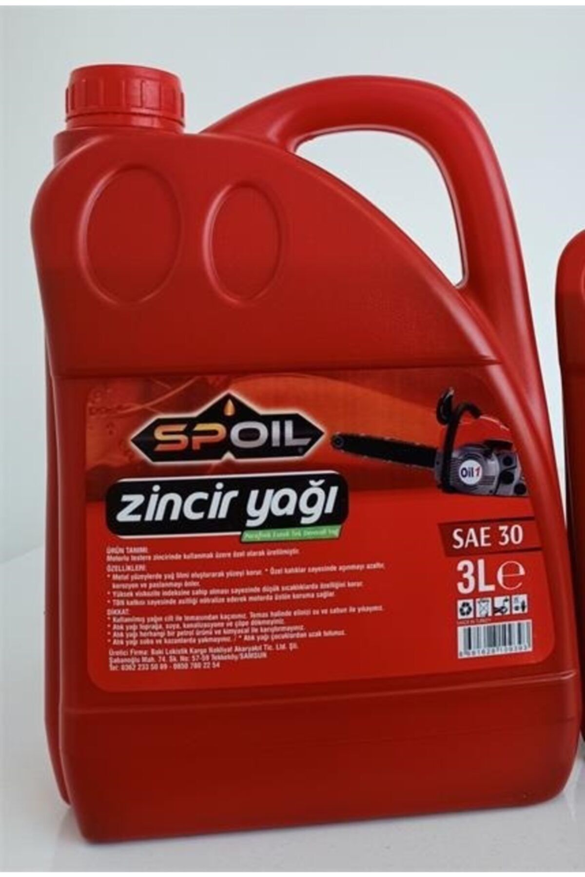 Spoil Zincir Yağı 3litre 30sae