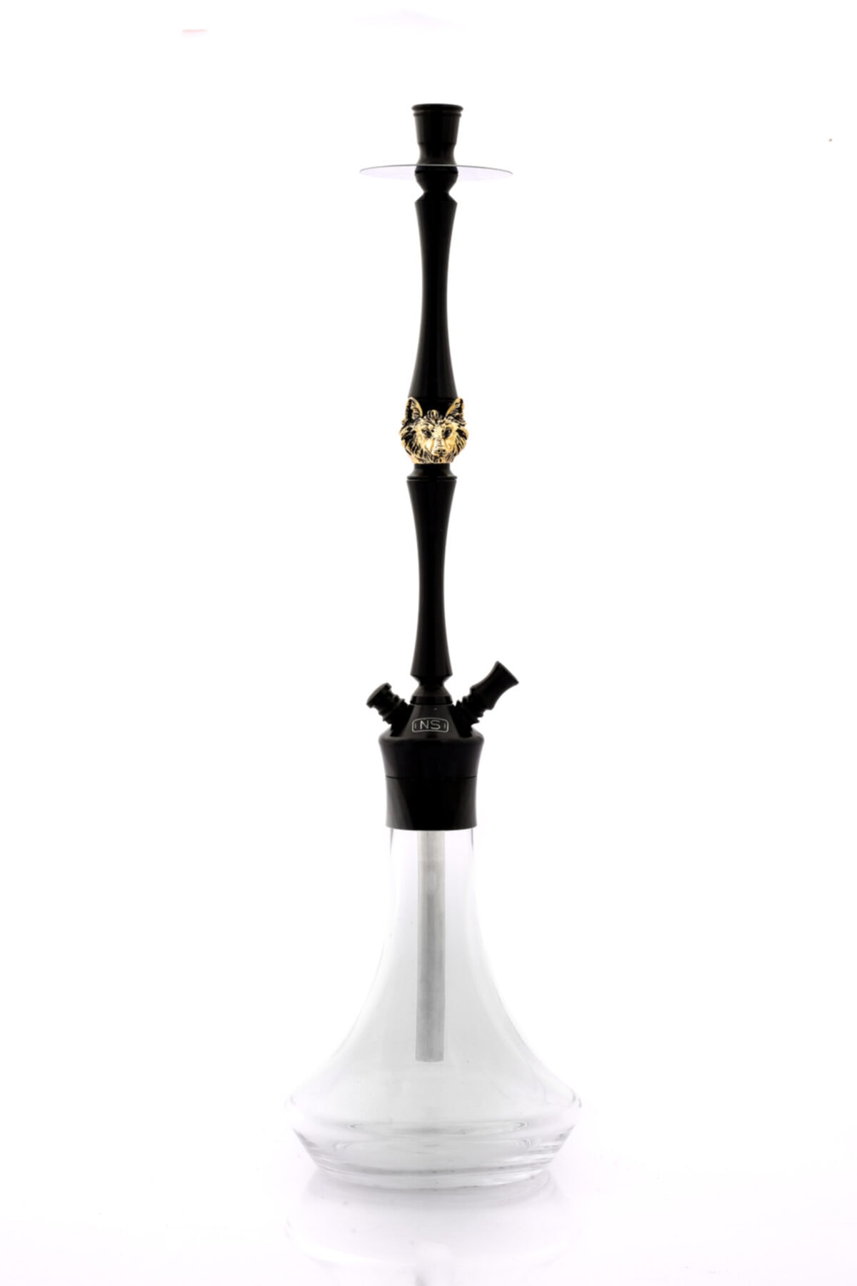 nargilestore Nargile Takımı Kurt Figürlü Nargile Black Gold Wolf Özel Tasarım Nargile