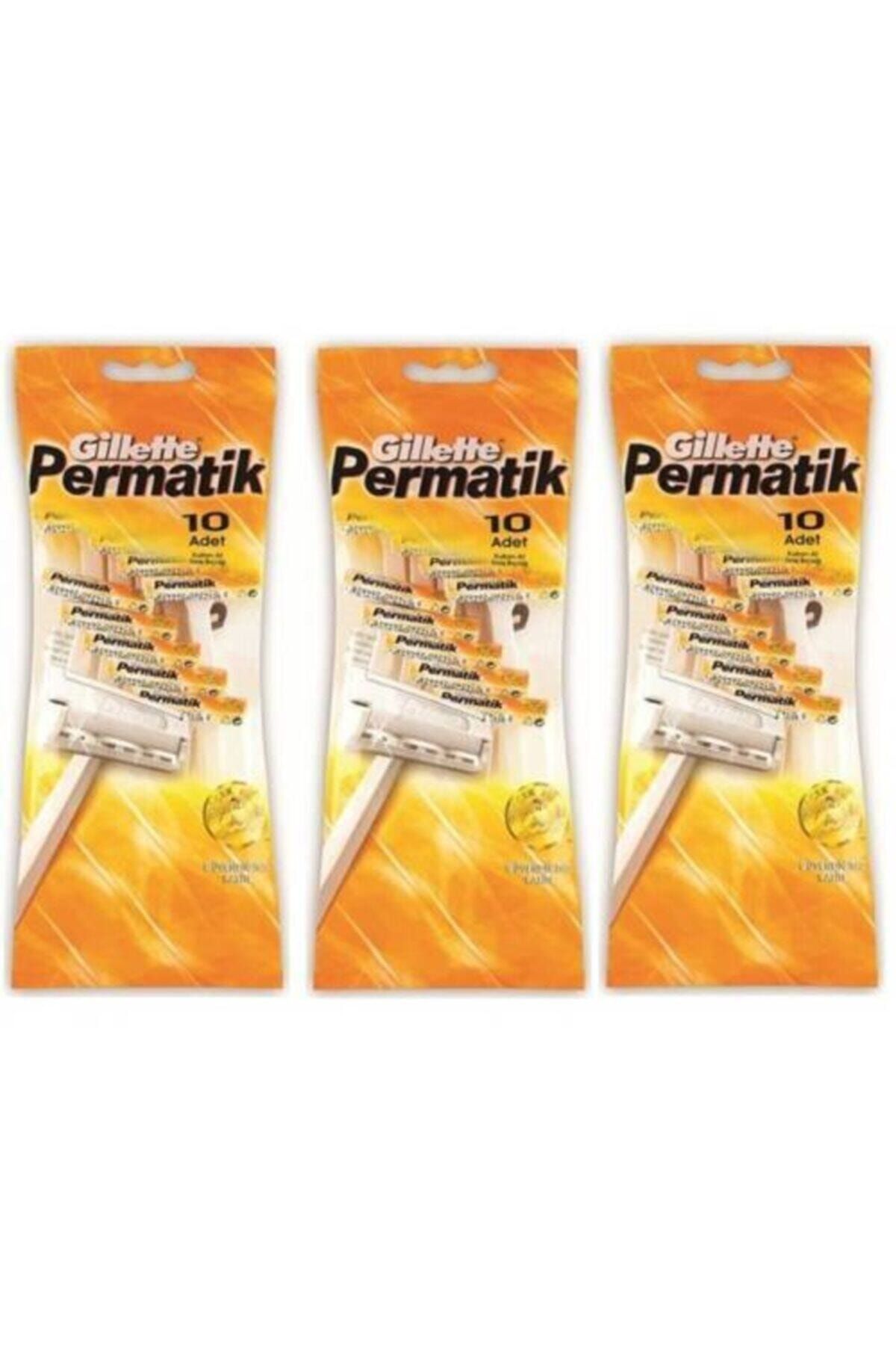 KİNG 34 Permatik Kullan At Tıraş Bıçağı 10 Lu X 3 Adet
