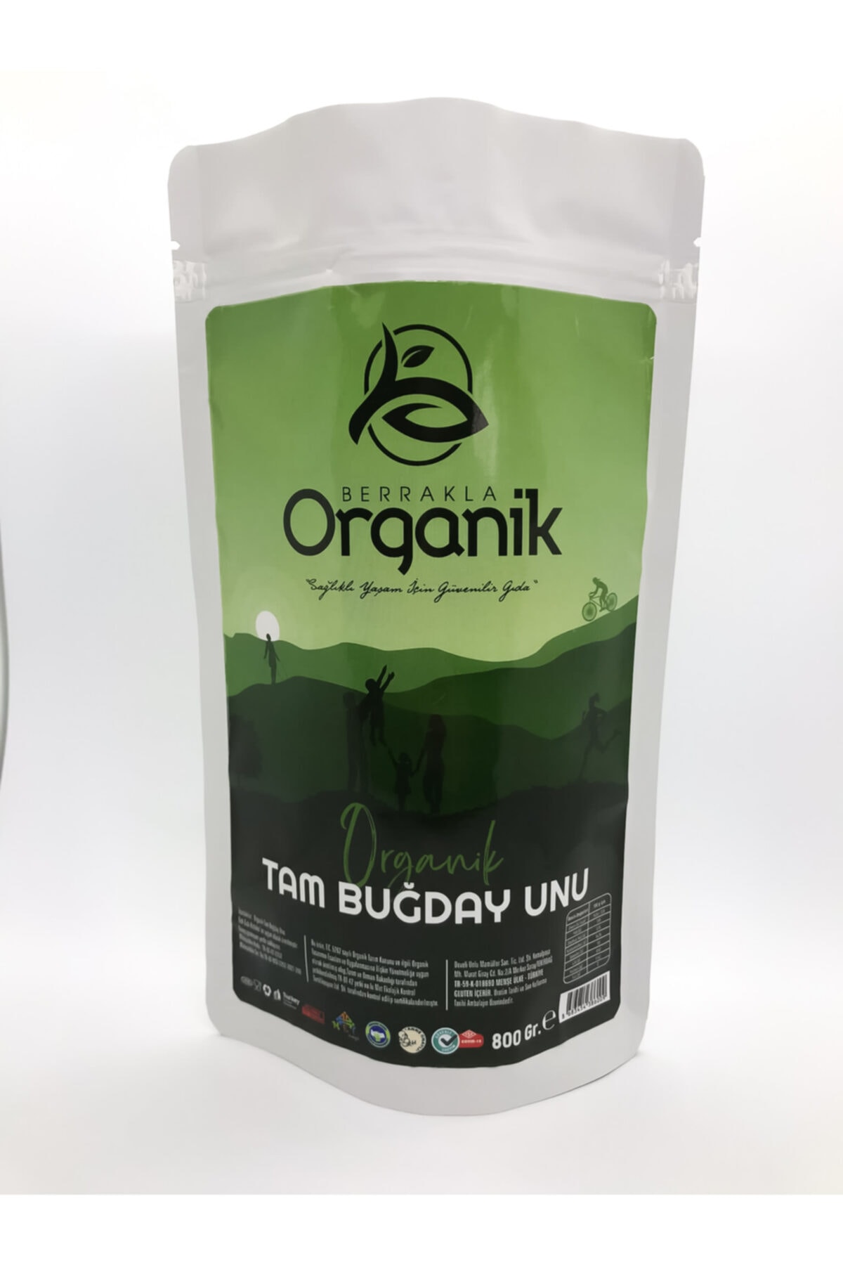 Berrakla Organik Tam Buğday Unu 700g