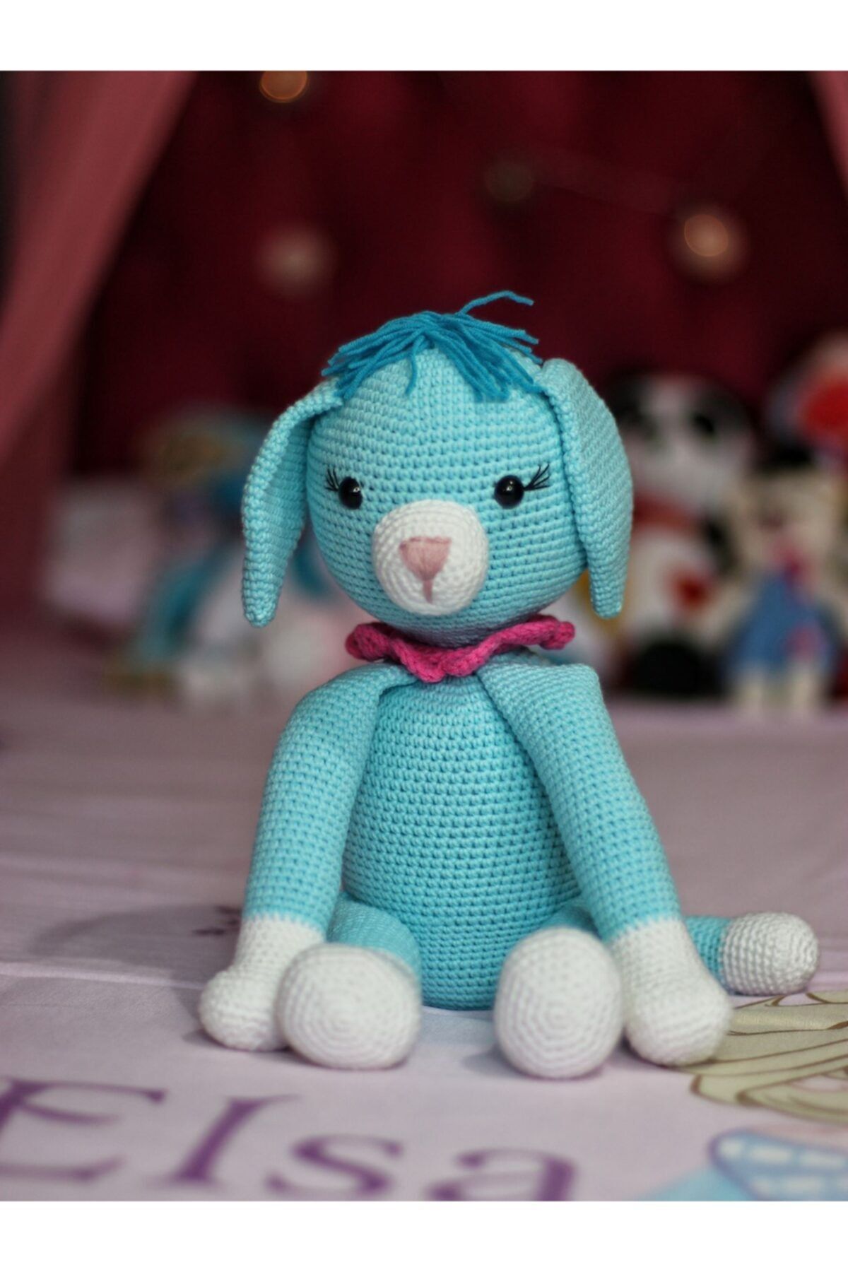 Little Lemur Amigurumi %100 Organik Köpekcik Bebek