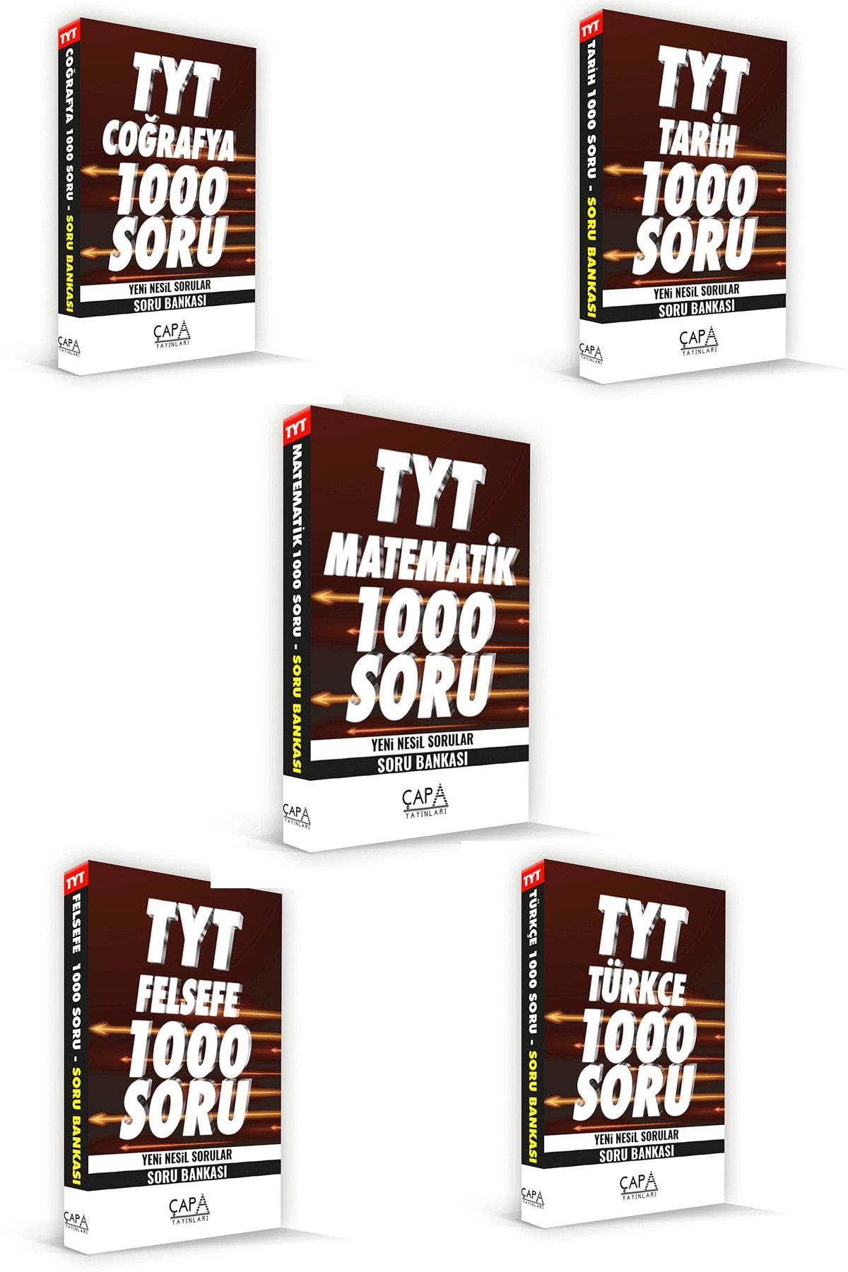 ÇAPA YAYINLARI Tyt Eşit Ağırlık Soru Bankası Seti (5kitap)