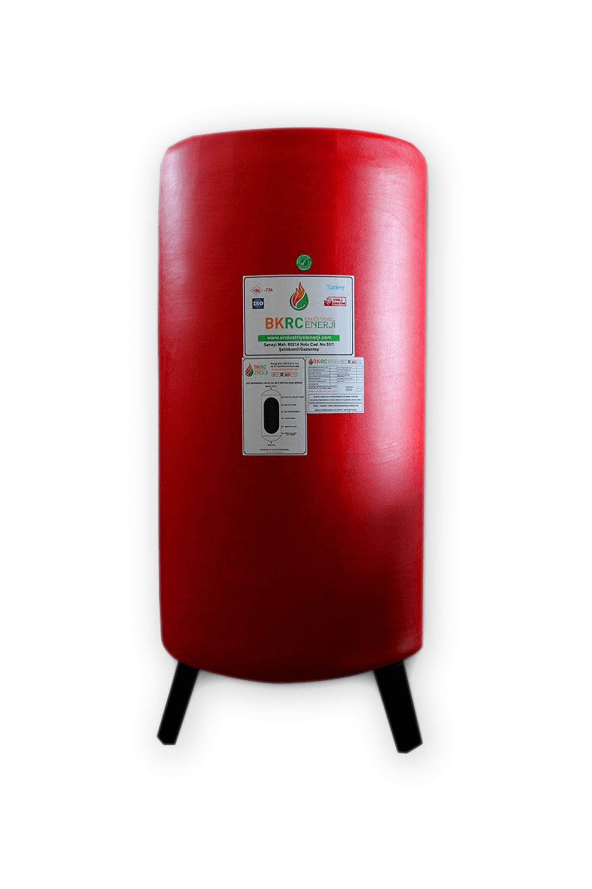 Bkrc Endüstriyel Enerji 800 Lt Tek Serpantinli Boyler