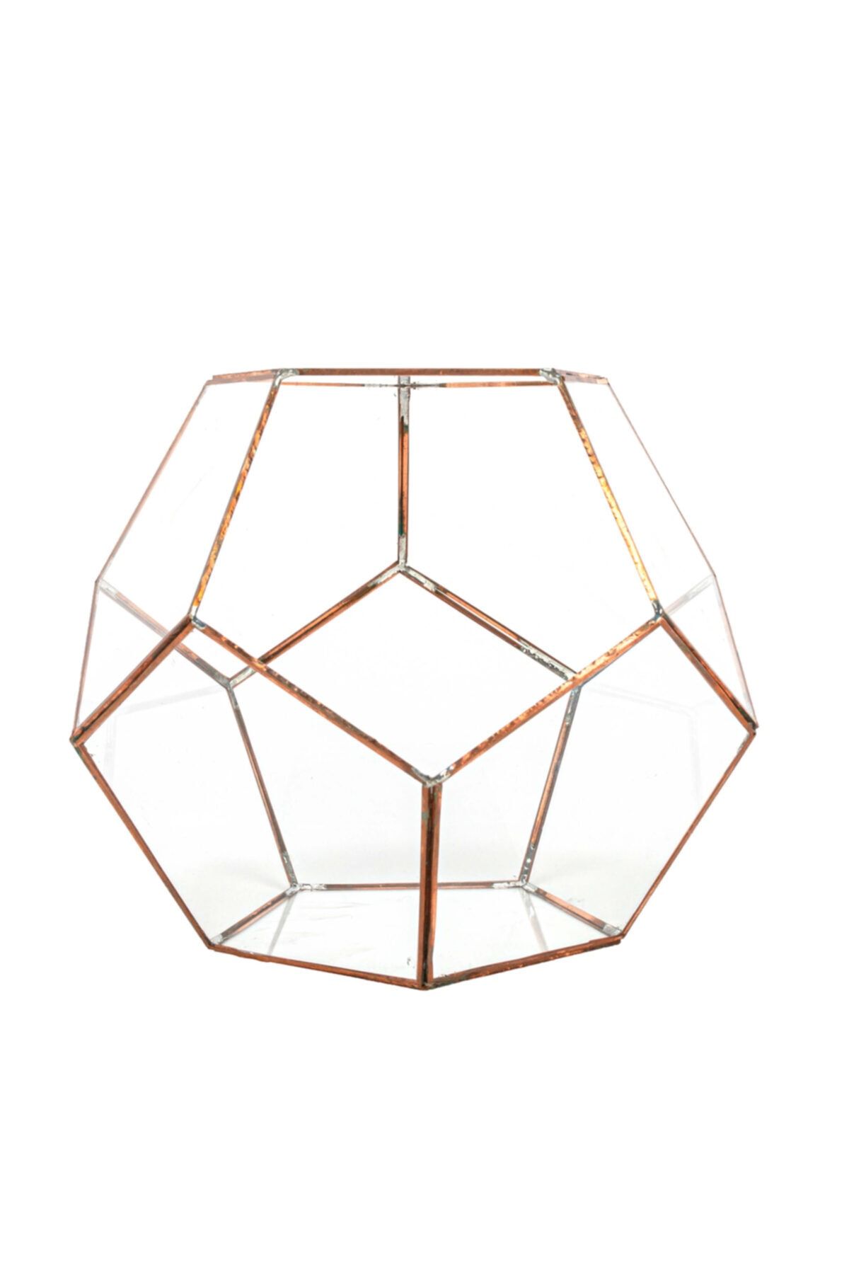 vitraycube Çikolata Kutusu Cam Vazo Fanus Mumluk Saksı Takı Kutusu Beşgen