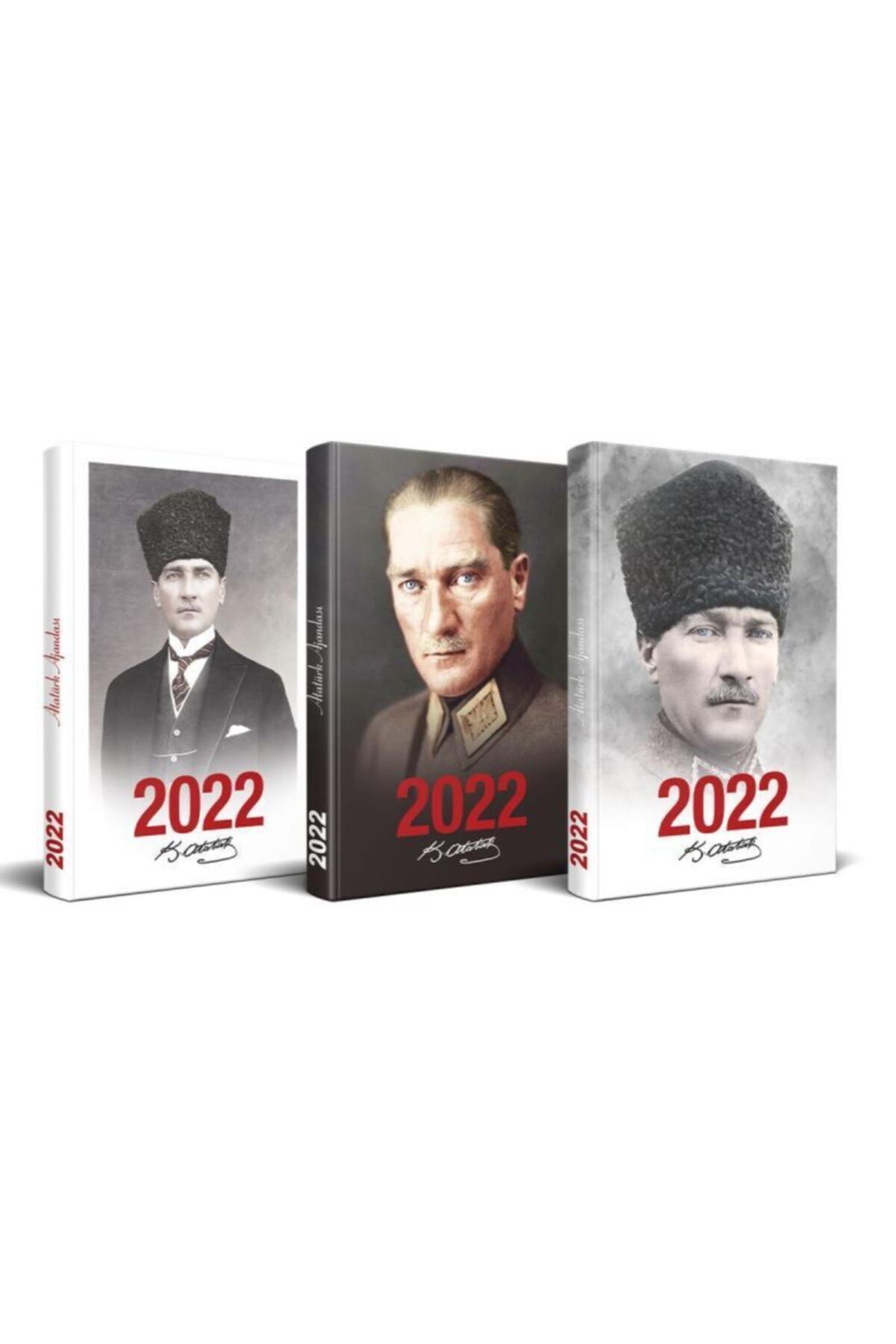 Halk Kitabevi 2022 Atatürk Ajanda Seti - 3 Ajanda - Set 1