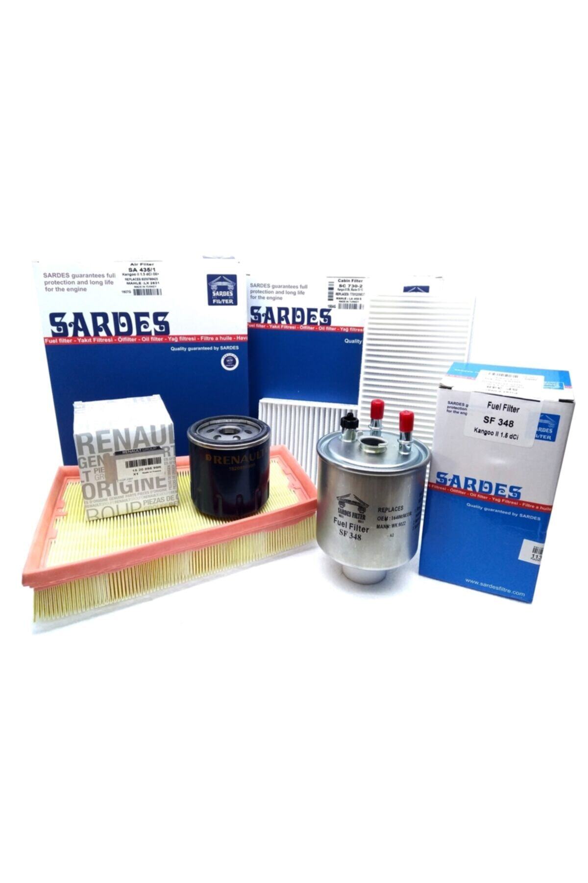 Sardes Renault Kangoo Uyumlu  1.5 Dci Filtre Bakım Seti (2010-2014)