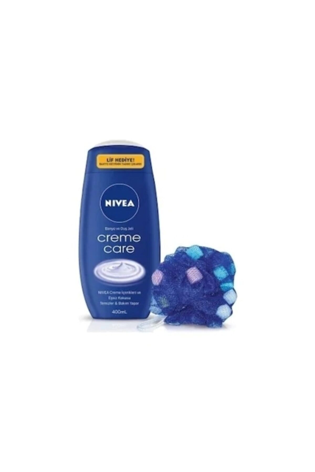 Nivea Crema Care Shower Jel 400 Ml Duş Jeli Lif Hediyeli