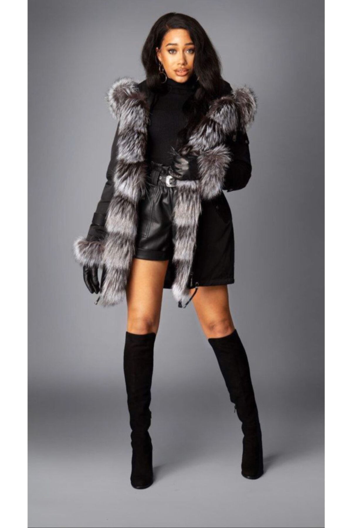 janbely Siyah Parka