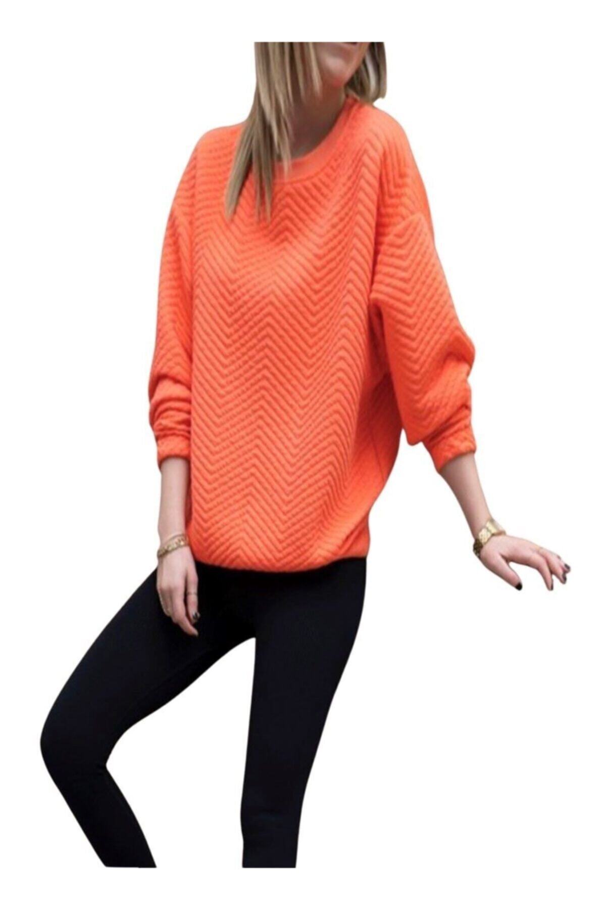 Nidasstore Kadın Sweathirt Nar Çiçeği 133
