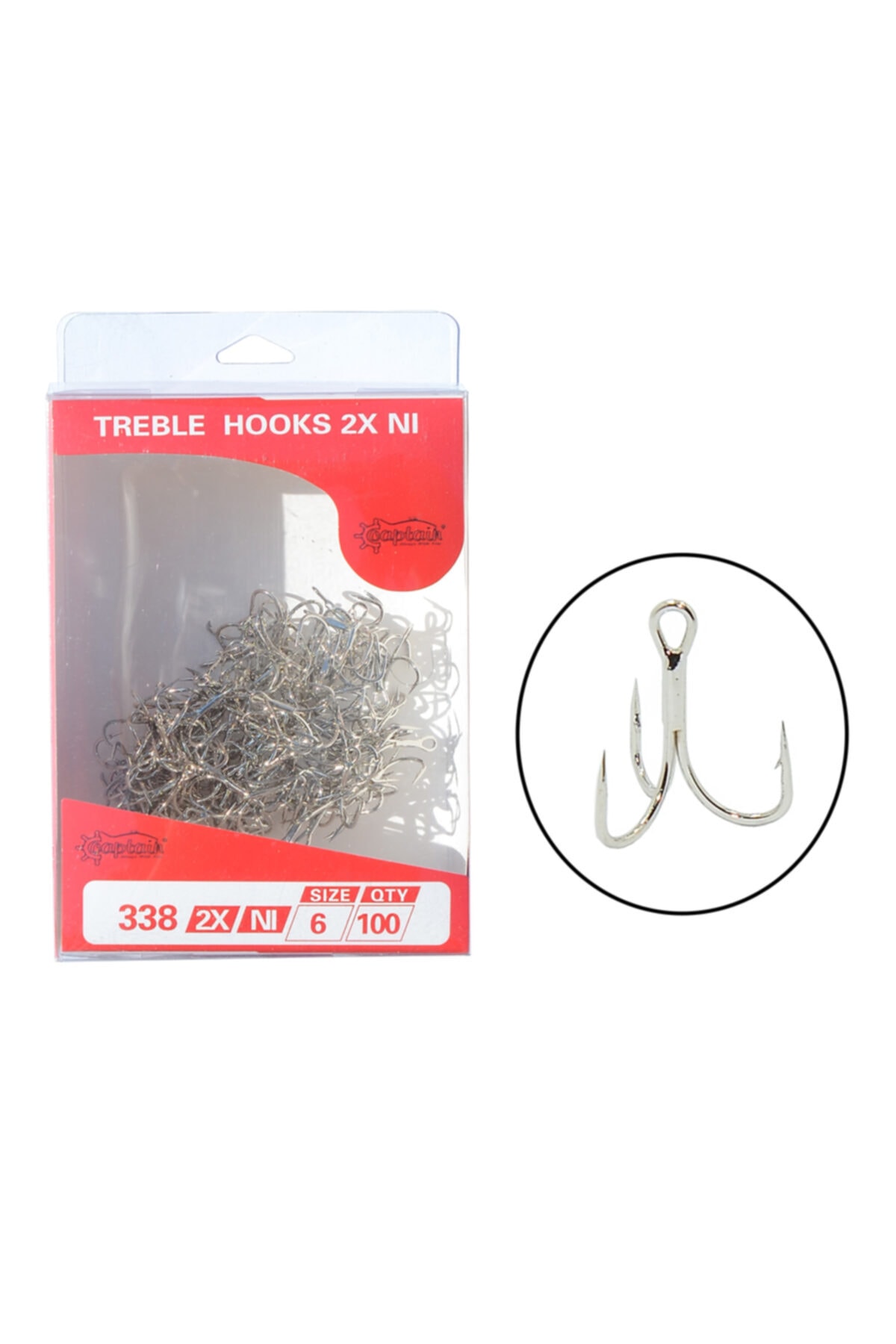 CAPTAIN 338 Üçlü Iğne Nıckel 100'lü Kutu