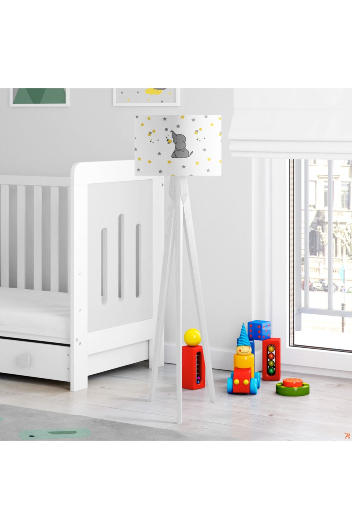Çekirdek Home Fil Ve Baloncuklar Çocuk Odası Lambader