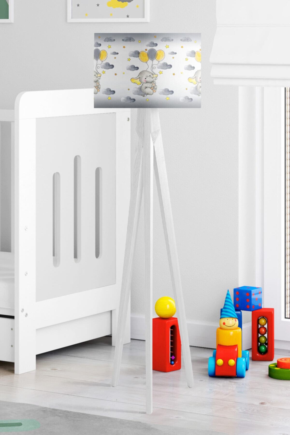 Çekirdek Home Balonlu Uçan Fil Çocuk Odası Lambader