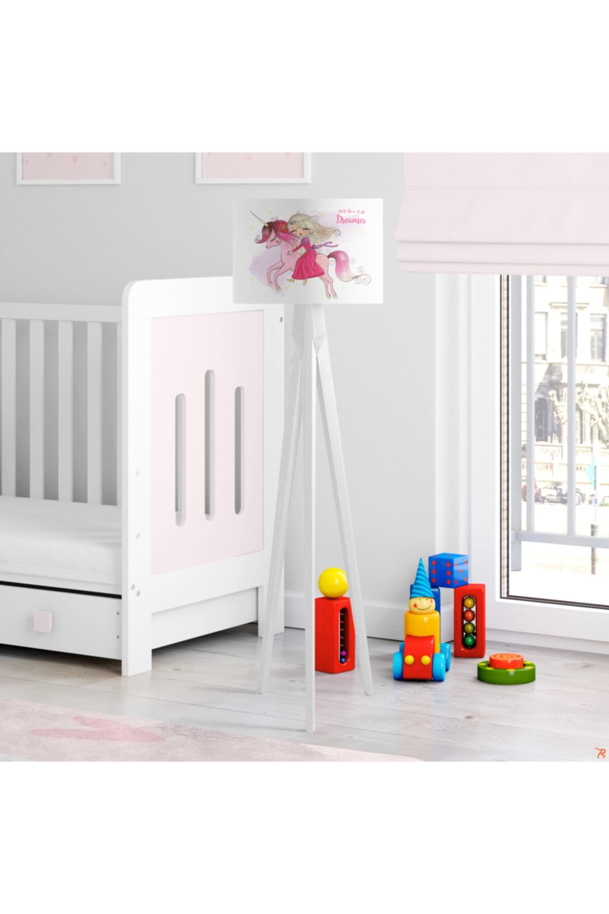 Çekirdek Home Uçan Unicorn Ve Prenses Çocuk Odası Lambader