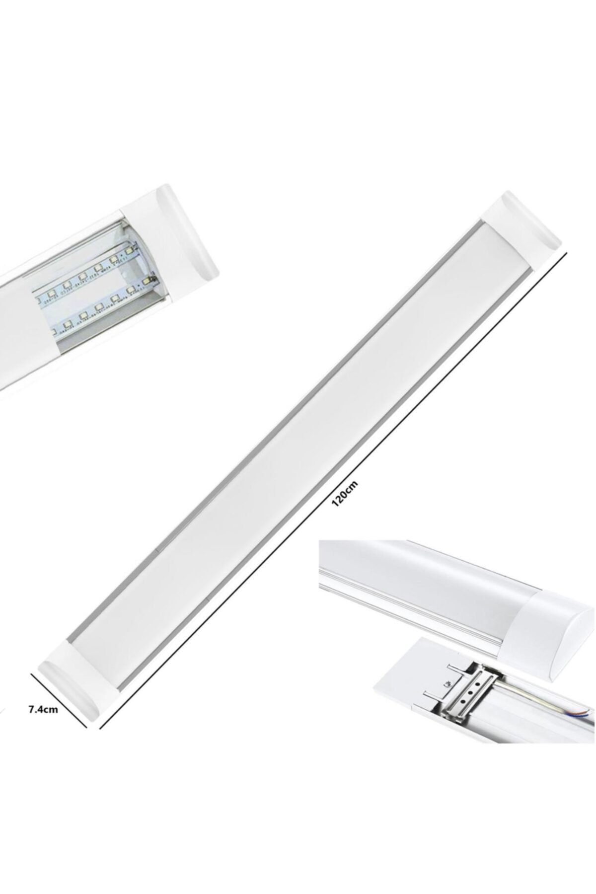 Artı Led Led Bant Armatür 220v 36w 120cm Beyaz 3960 Lümen 2 Adet Artıled Art-20