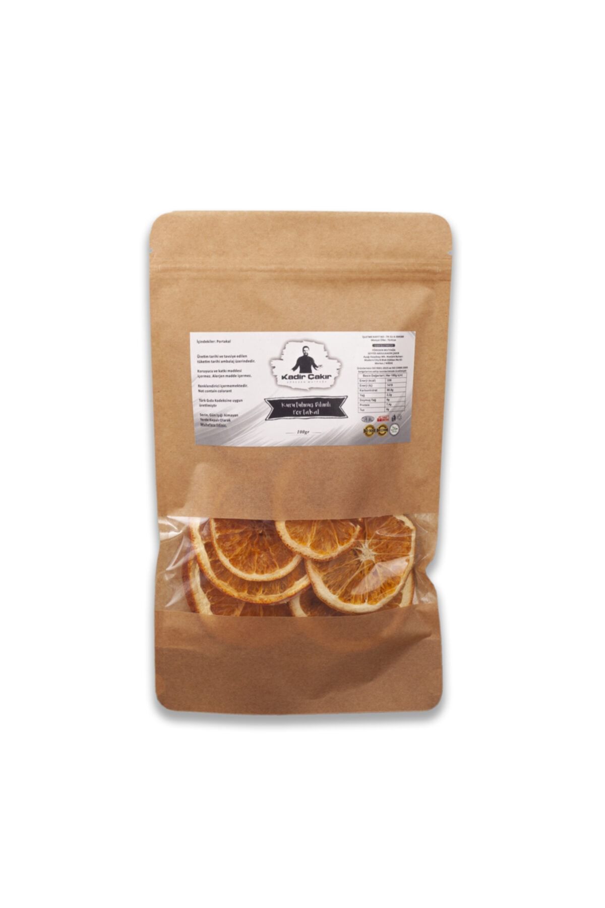Kadir Çakır Yöreden Mutfağa Kurutulmuş Kabuklu Dilim Portakal (100 Gr)