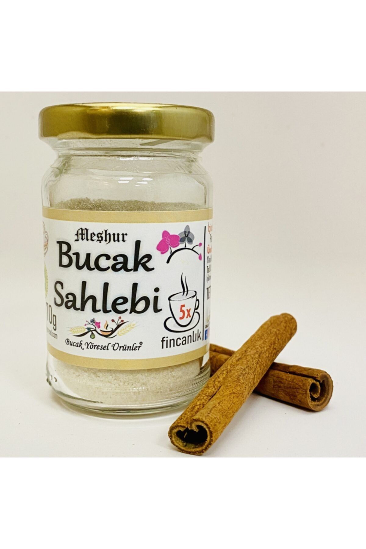 Bucak Yöresel Ürünler Bucak Salebi 5 Fincanlık Hakiki Bucak Sahlebi Şeker