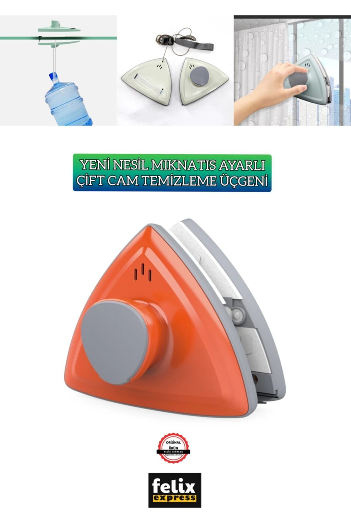 AYLA STAND 0-30 Mm Çift Cam Temizleme Aparatı Camsil Cam Temizleme Aleti Aparatı