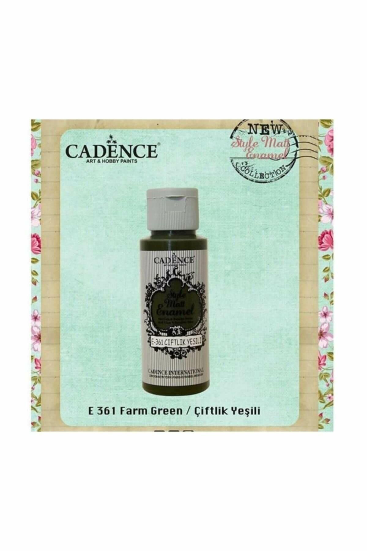 Cadence Style Matt Enamel Cam & Porselen Boyası 59 ml. E-361 Çiftlik Yeşili