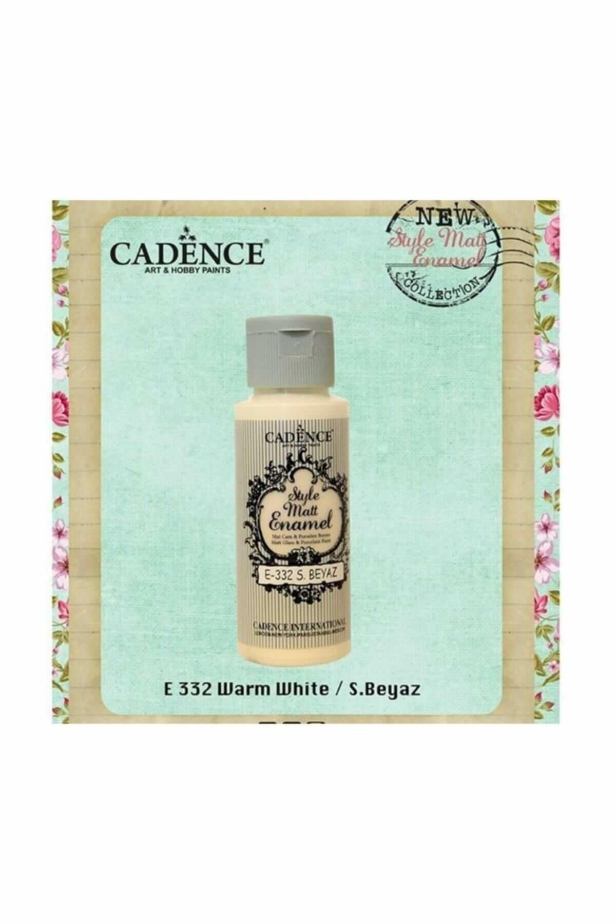 Cadence Style Matt Enamel Cam & Porselen Boyası 59 ml. E-332 S.Beyaz (Warm White)