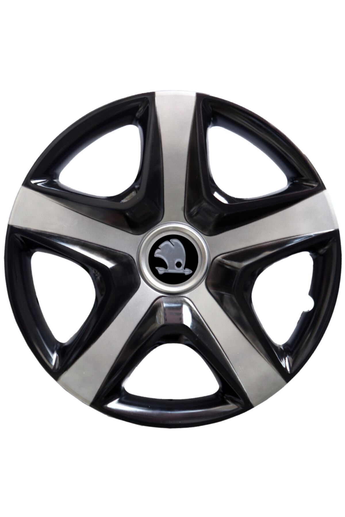 KADİROĞLU Skoda Favorit 13'' Inç Uyumlu Jant Kapağı 4 Adet 1 Takım 3012 Logo Hediyeli