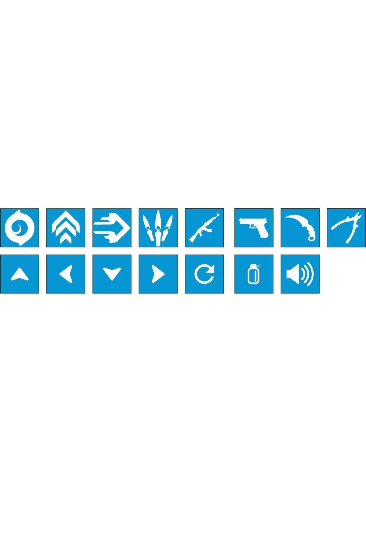 shacodesign Jett Klavye Sticker Seti