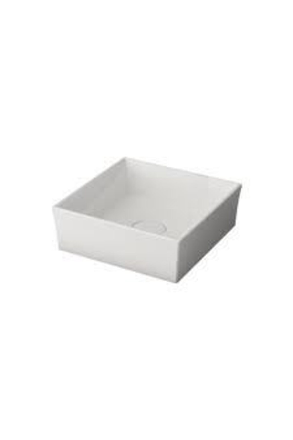 Bocchi Vessel Kare Lavabo (38x38 Cm) Parlak Beyaz