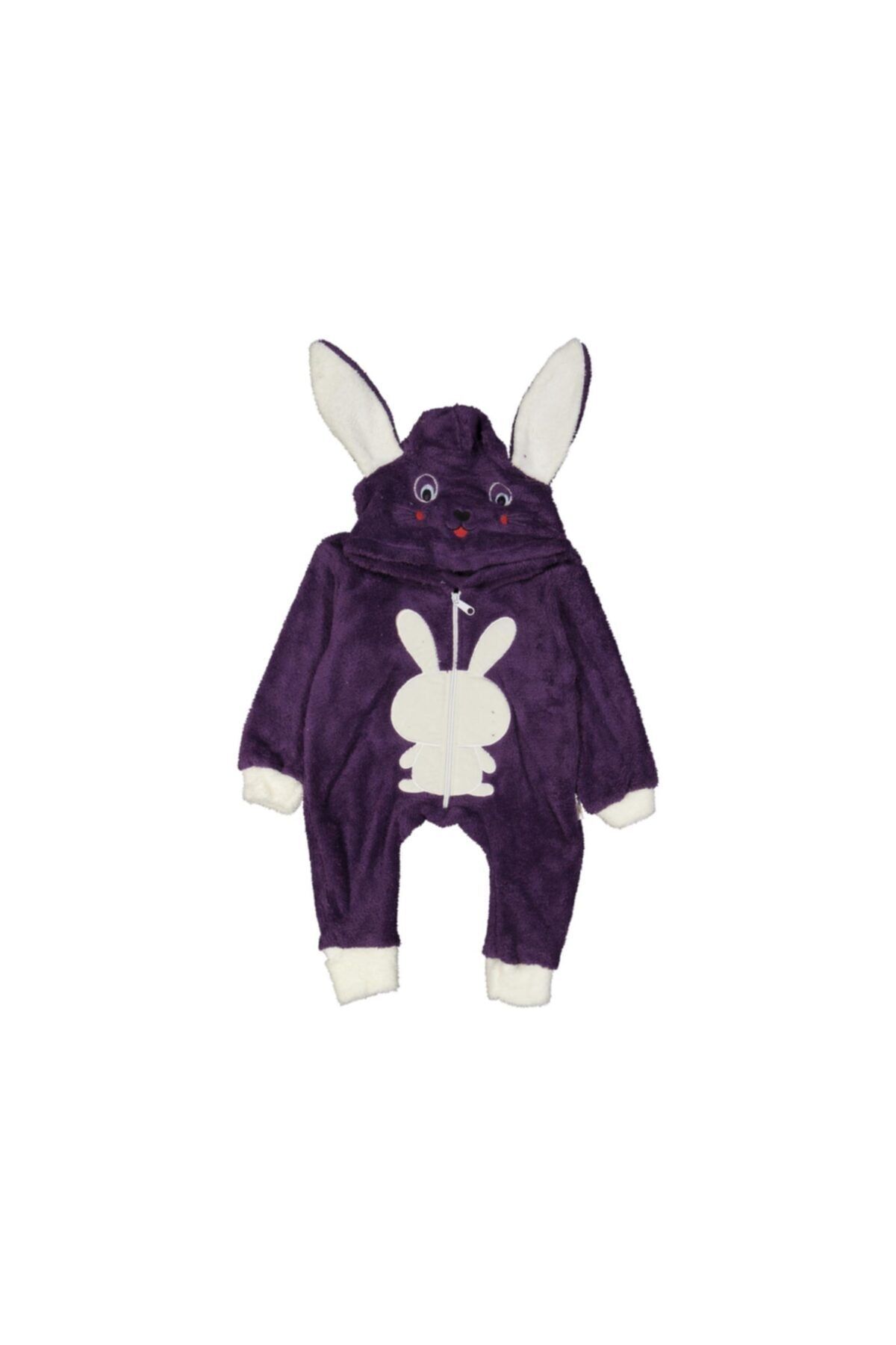 Panduf Baby Tavşanlı Welsoft Unisex Cocuk Kapüşonlu Tulum