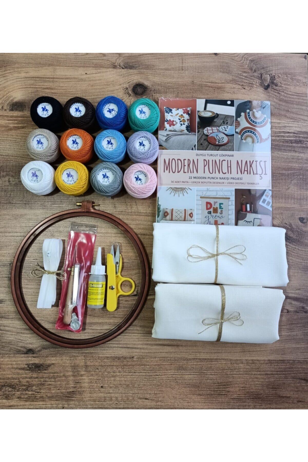 fabricorg Modern Punch Nakışı Kitabı Hediyeli Başlangıç Seti